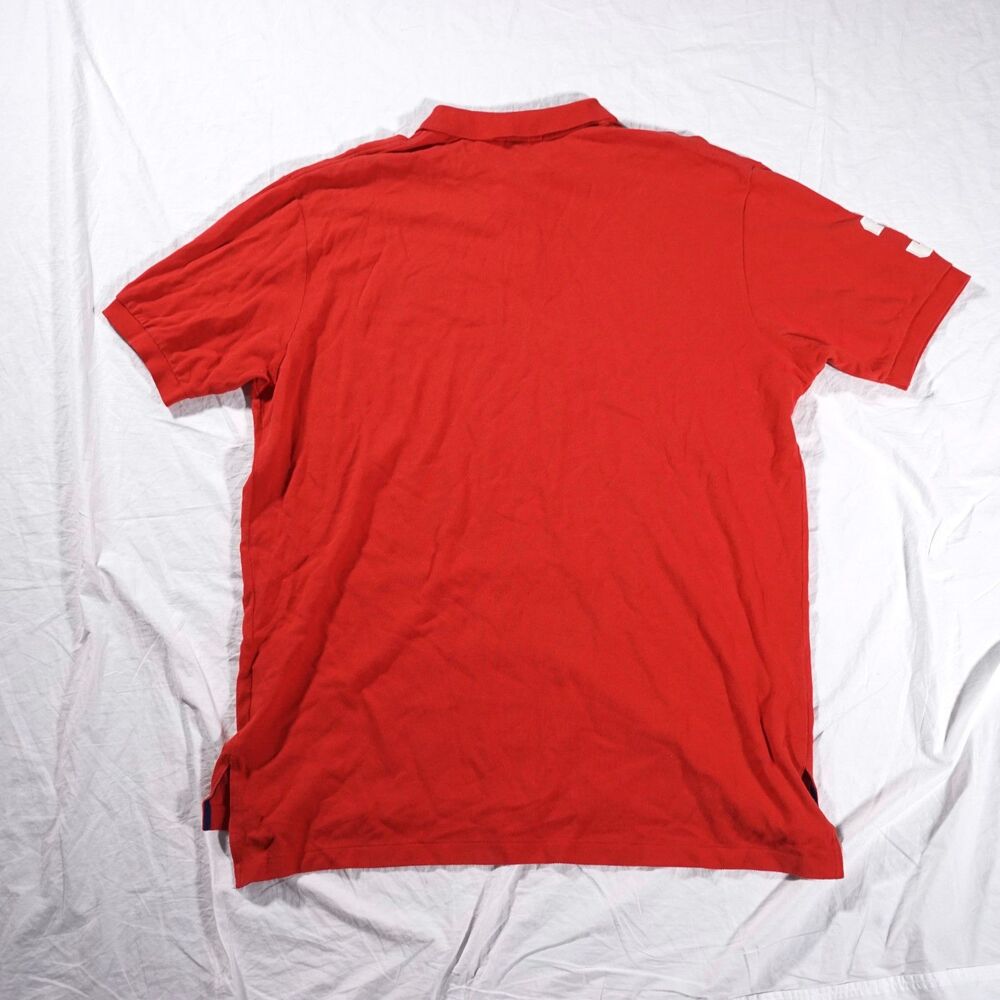 Polo Ralph Lauren Big Triple Pony Polo Shirt Red Mens XL - Picture 7 of 8